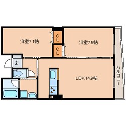 東静岡駅 徒歩14分 6階の物件間取画像